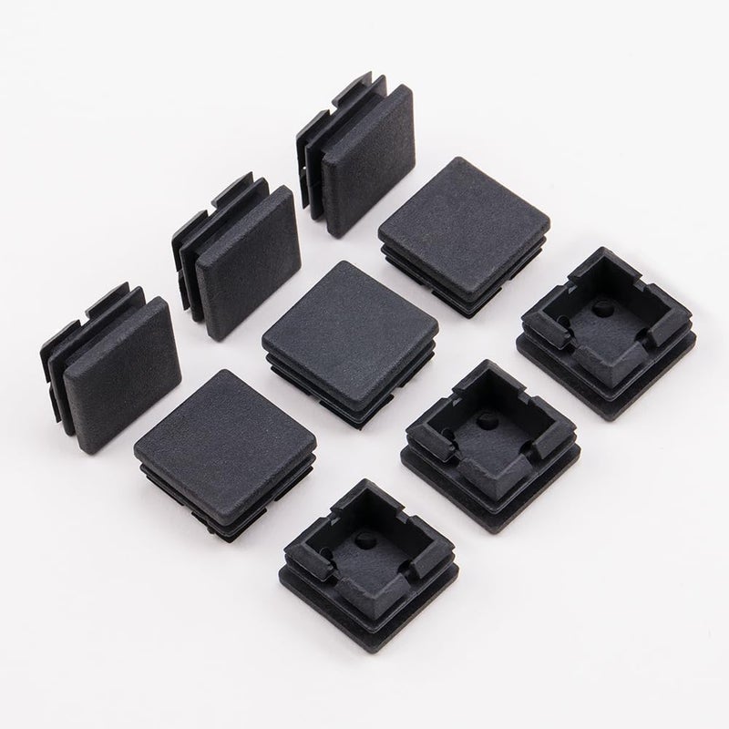 Comidox 10 Pcs Square Tube Plastic Hole Plug 1x1 Inch Cap Cover Tube Chair Glide Insert,Fitness Equipment,Steel Wood Furniture Cap Pipe Plug - Image 3